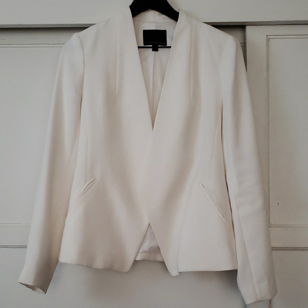 Banana Republic White Tailored Blazer